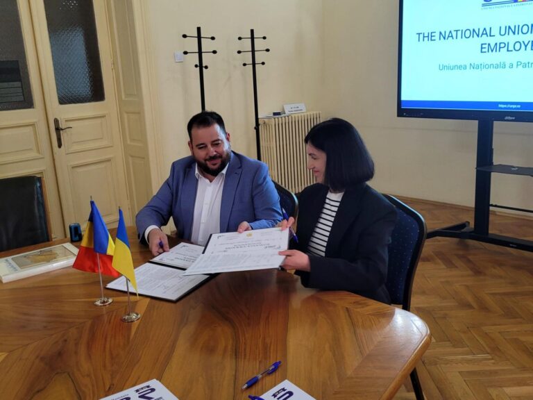Uniunea Națională a Patronatului Român și Federația Angajatorilor din Ucraina își unesc forțele pentru dezvoltare economică într-un parteneriat strategic la București